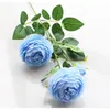 Simulation pivoine artificielle fleur multicolore rouge blanc bleu home mariage belle décoration fausse fleur pivoine pivoine rrd12545