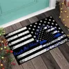 Mattor backar Blue America Flag Sunflower Doormat Non Slip Door Floor Mats Decor Porch