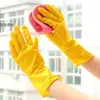 Disposable Gloves Kitchen Dishwashing House Cleaning Water-proof Rubber Washing Long Sleeve Silicone Tools
