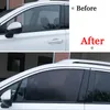 2 sztuk / para PCV Car Side Okno Sunshades Electrostatyczny Sun Shade Naklejki Sunscreen Film Naklejki Pokrywa Samochody Akcesoria