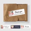 120pcs Roll Thank You Adhesive Stickers Wedding Decoration Cake Baking Bag Package Envelope Business Label