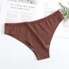 Women's Panties Woman Sexy Thongs Underwear High Quality Women Briefs Seamless Ice Silk G-string Solid Low-Rise Lingerie