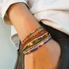 Diamant-Tennis-Gold-Armband, Rot, Blau, Schwarz, Zirkonia-Armbänder, elastisches Stretch-Armband, Armreif für Damen, Modeschmuck, Will und Sandy