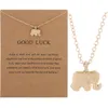 H￤nge halsband elefant klubbkedja lite kreativt kort f￤rg bevarande halsband