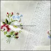 Chemin de table Chiffons Textiles de maison Jardin Fleur Broder Luxe Dentelle Décoration Accessoire Fête De Mariage Art 220107 Drop Delivery 2021 Pgz