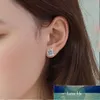 Vierkante zirkoon oorknopjes authentiek 100% 925 sterling zilveren oorbellen voor vrouwen mannen brincos oorbel oorbellen sieraden brinco m29 fabriek prijs expert ontwerpkwaliteit