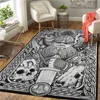 Tattoo Viking 3D Impresso Esteira de Tapete para sala de estar Cabricante Flannel Imprimir quarto antiderrapante Rug 04 211026