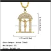 Kettingen hangers Rhinestone Christus Jezus hanger geometrische hiphop lange ketting unisex mode legering goud vergulde jood