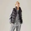 Alta qualidade outono e inverno colete de algodão senhoras casuais mulheres sem mangas casaco curto fina encaixe aquecer 211018