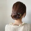 Koreanische trendige Leopardenmuster geometrische U-förmige Gabel Essigsäure Haarnadel Kopfbedeckung Zubehör für Frauen Mädchen