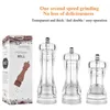 Acrylic Grinder Salt And Pepper Kitchen Spice Tools With Strong Adjustable Ceramic Accessories 210611