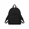 Wysokiej jakości płótno plecak logo czarny biały kolor w magazynie torba szkolna kobiety mężczyźni dzieci torby na zewnątrz