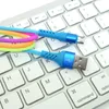 Hochgeschwindigkeits-USB-Kabel, Regenbogenfarben, geflochtenes Nylon, 2 A, 1 m, 3 Fuß, Typ C, Ladekabel, buntes, bruchsicheres Datenkabel für Mobiltelefone für Samsung, LG, Huawei-Telefone. Neu