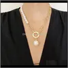 Pendant & Pendants Jewelry Drop Delivery 2021 Vintage Gold Chunky Statement Chain Imitate Pearl Necklaces For Women Mother Gifts Fashion Punk