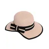 Wide Brim Hattar Kvinnors Solskydd Överdimensionerade Eaves Sun Hat Outdoor Summer Sunscreen Dome Beach Bow Holiday Straw 6.1