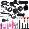 NXY SM Bondage SM Sex Toys Vrouwen Stellen Bondage Bondage Set Handboeien Games Zweep Gag BDSM Kit Yshop Erotische Accessori 1126