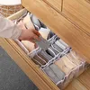 Dormitory Closet Organizer For Underwear Socks Home Cabinet Divider Storage Box Scarf Bra Foldable Drawer 211102