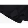 [EAM] Kadınlar Siyah Asimetrik Pileli Zincir Geniş Bacak Şort Yüksek Bel Gevşek Pantolon Moda İlkbahar Yaz 1DD8491 21512