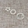 Autres cadres de perles rondes étoile et cercle en argent sterling 925 pour perles de 6 mm, 8 mm et 10 mm Rita22