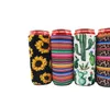 1785cm缶クーラースリム缶ネオプレン飲料ビールクーラー折りたたみコラボトルkoozies cactus leopard can Sleeve DW1857041