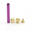 Tubi per fumatori in metallo Rame Tabacco Herb One Hitter Dugout Pipe Snuff Snorter Accessori per portasigarette HHC7031