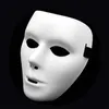 Jabbawockeez Düz Beyaz Yüz Cadılar Bayramı için Tam Maske Masquerade Drama Parti Hip-Hop Hayalet Dans Performansları PHJK2105 Sahne