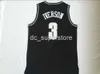 Allen Iverson # 3 Georgetown Hoyas Basketball Jersey Black Navy Grey Cousued Men personnalisés Femmes Jeunes Basketball Jersey XS-6XL