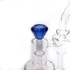 DHL Smoking 14mm 18mm maschio blu diamante ciotola di vetro colorato bong inebriante ciotole accessori per bong acqua Dab Oil Rigs