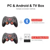 Terios T3 X3 Wireless Joystick Gamepad PC Game Controller Unterstützung Bluetooth BT3.0 Joystick Für Handy Tablet TV Box Halter