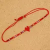 Zhongviトルコの邪眼美月の赤いハートブレスレットのための赤いハートブレスレットのためのBohoタッセルジュエリーPulseras Mujerの手作りの贈り物