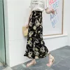 Fashion Summer Women Bandage Chiffon Skirts Swimwear Bikini Cover Up Sheer Beach Midi Wrap Sarong Skirt streetwear 210520