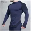 SiteWeie Muscle Fitness Mäns Sportsdräkt Bomull Hoodies Män Sweatshirts Gym Traines Hoodies Joggers Kläder Sweatpants L390 211014