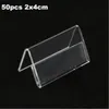 40pcs 2x4cm sign sign display stand of pusiness card case case limstick storage storage frames3171