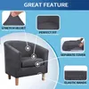 Fluwelen Club Stoel Cover Elastische Tub Armchair Seat Removable Sofa Snipcovers voor Bar Counter Bathtub S 220302