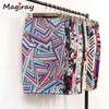 Magiray Floral Print High Waist Pencil Skirt Fashion Bodycon Skirts Womens Summer 2020 Knee Length Elastic Saia 23 Colors C574 X0428