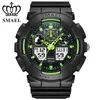 Armbandsur Smael Mens Klockor Top Fashion Casual Quartz Watch Men Sport s Led Digital Relogio Masculino