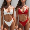 Damesbadpak Sexy Bikini Set Plus Size Hoge Taille Braziliaanse Zwempak Bading Badmode 210611
