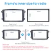 Car Stereo Frame 2din na 2002 2003 2004 2004 Mercedes Benz C Class W203 DVD Playel Panel Zestawy Stereo Audio Dash Caszyna płyta