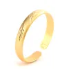 18 K Fine Gold Bangle GF Bracciale Africa Arab Fashion scultura foglia Sabbiatura abrasiva Pennacchio di gioielli Articoli 1-4 PCS selezionare