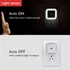 LED Gece Işık Mini Sensör Kontrolü 110 V 220 V AB ABD Fiş Oturma Odası Yatak Odası Aydınlatma Için Enerji Tasarrufu Lambası