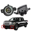 headlight high quality pair Styling Angel Eye LED Lens Lamp Fog light for Nissan Titan 2016-2019