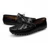 Stor storlek Luxurys Men Skor Slip på Läder Loafers Mens Moccasins Italian Designer Dress Shoe