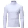 turtleneck for men Solid colour slim elastic thin pullover Spring Autumn knitting brand sweater 210918