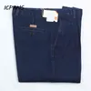 ICPANS Taglie forti 30- 42 44 Jeans denim per uomo Autunno Classico Vita alta Dritto Allentato blu Stretch 210716