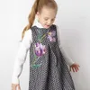 W.l.Monsoon Bambino Girl Abiti con fiori ricamati Brand Girls Abito invernale natale principessa costume per bambini vestiti Q0716