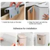 7L / 9L Wall Mounted Trash Can Waste Bin Kitchen Cabinet Door Hanging Car Garbage Recycle Dustbin Rubbish Storage Tool 210728