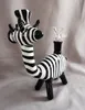 Vintage Zebra Glass Bong Eau fumer narguilé pipe 14mm Joint Bubbler Heady Oil Dab Rigs