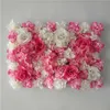 Decorative Flower Panel for Flower Wall Handmade with Artificial Silk Flowers for Wedding Wall Decor Party Christmas Backdrop 211108