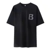 T-shirts d'été Harajuku T-shirts surdimensionnés Femmes Couleur unie 95% coton Mode coréenne Filles Tees Lâche Tops doux Noir Bleu 210604