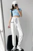 Damskie spodnie luźne spodnie Hip Hop Baggy Spodnie dresowe Streetwear Wysoka talia Casual Sport Kobieta 210507